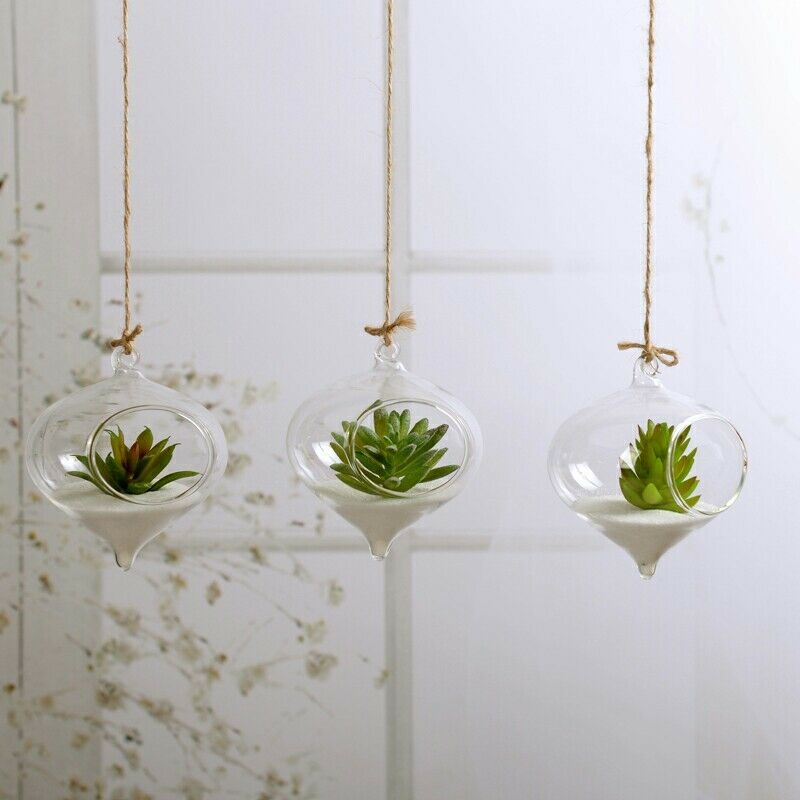 Kreative Hängende Dekoration Heimat Garten Hängen Glas Ball Vase Blume Blumentopf Terrarium Container Party Hochzeit Dekor