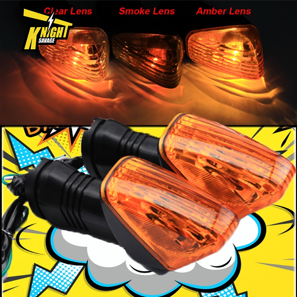 Motorrad Hinten LED Blinker Für KAWASAKI Z750 NINJA 650 1000 ZX6R ZX10R ZX10RR KLE 500 Motorrad Blinker Schwanz licht
