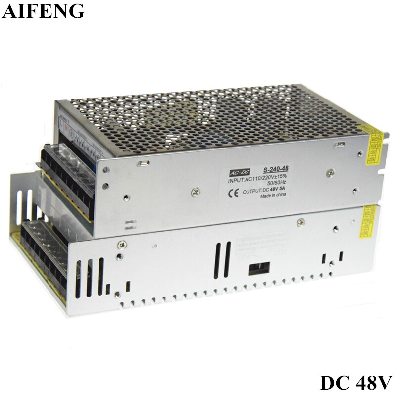 AIFENG Beleuchtung Transformator AC220V 110V Zu DC48V LED-treiber Schalter Netzteil Adapter 240W 360W Für LED streifen Mechanische Motor-