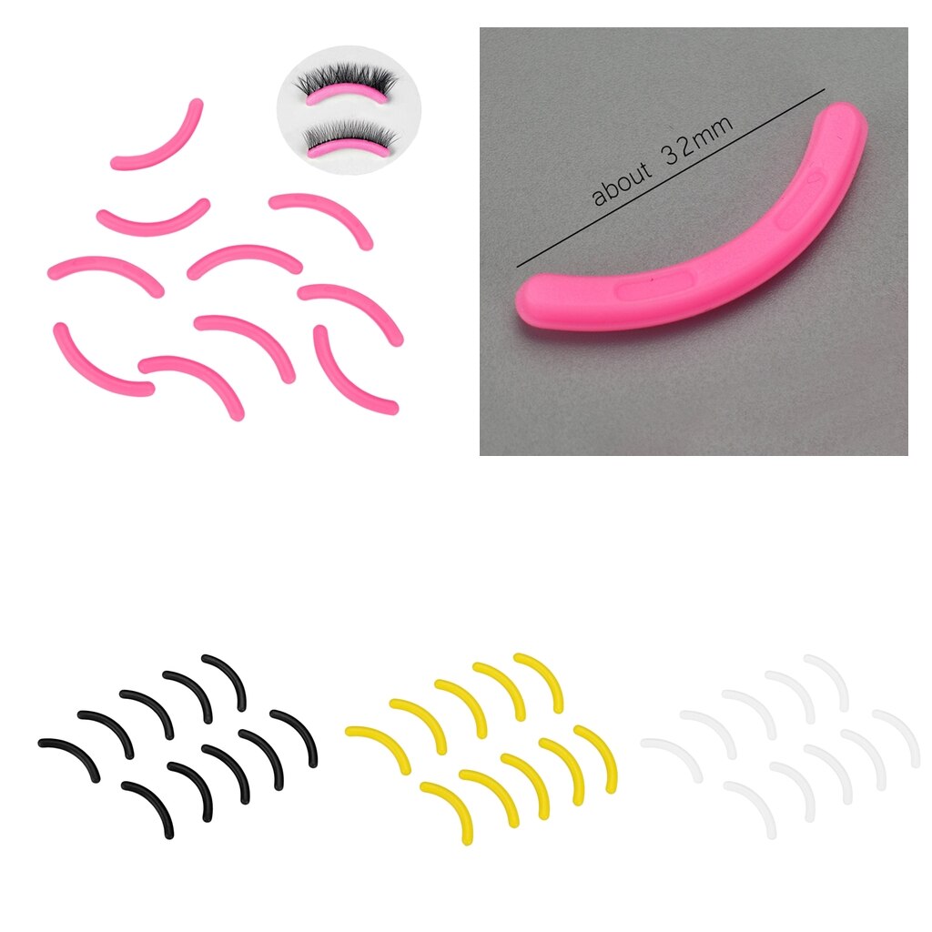 Weichen Streifen für Falsche Wimpern Wimpern Anzeige Zeigen Stand (10Stck, Silikon)