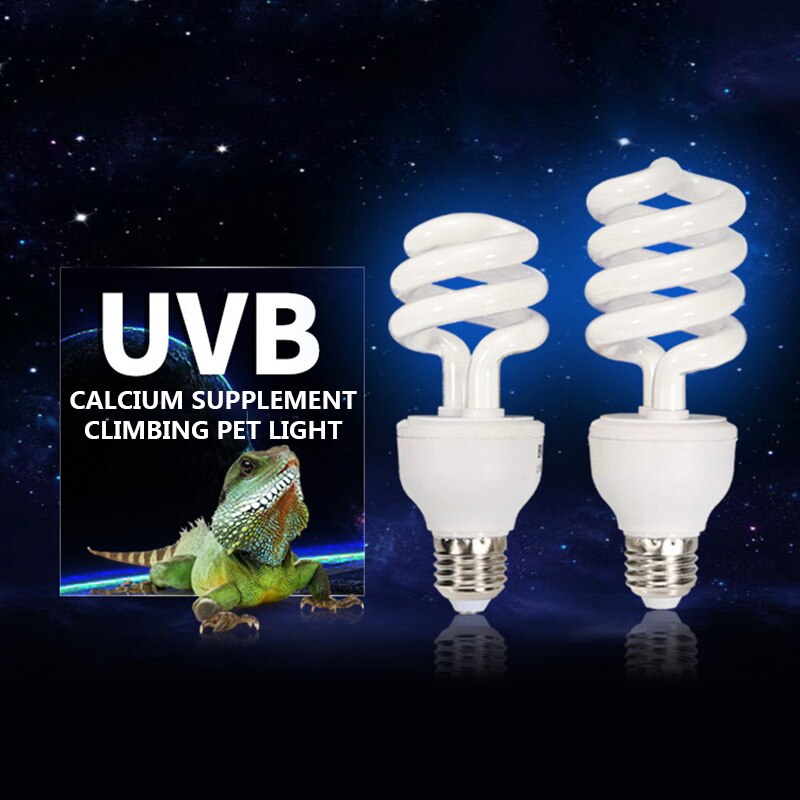 5,0 10,0 UVB 13W Reptil Glühbirne UV glühen Lampe für Vivarium Terrarium Schildkröte ES-E27 energiesparende lampen