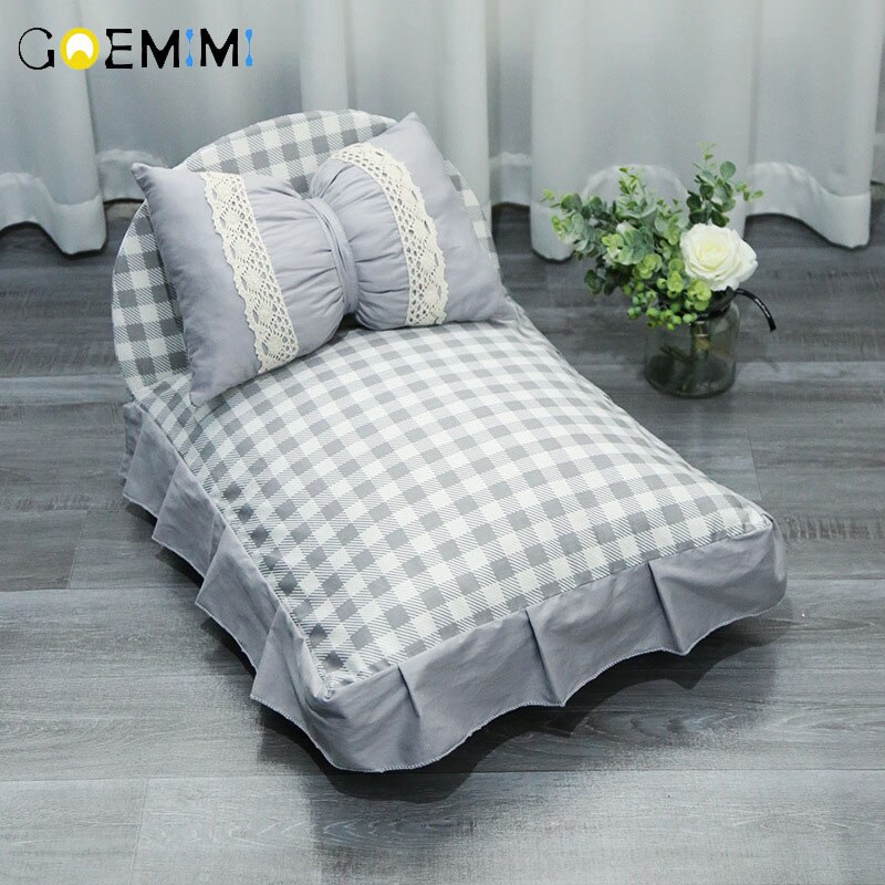 Alle saison Verwenden Hund Bett Plaid Prinzessin Stil katze betten für große katzen Waschbar oben katze schlafen bett