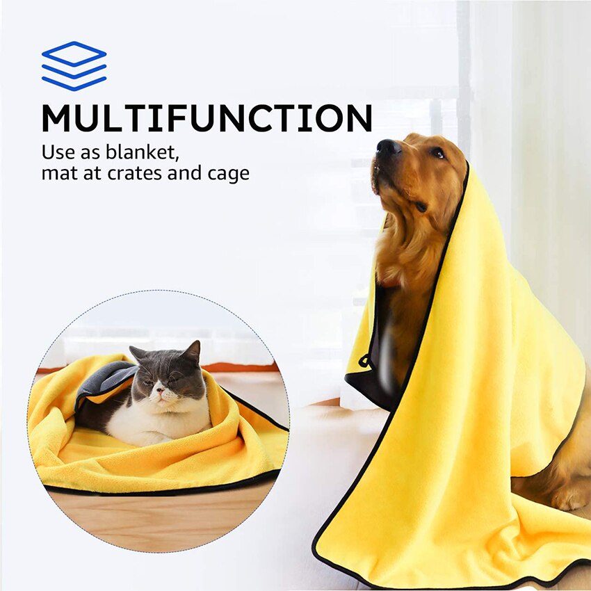 Weiche Haustier Schlecht Handtuch Super Saugfähigen Mikrofaser Trocknen Handtuch für Hunde und Katzen Schnell trocknend Dicke Große Kleine Handtuch für Haustiere