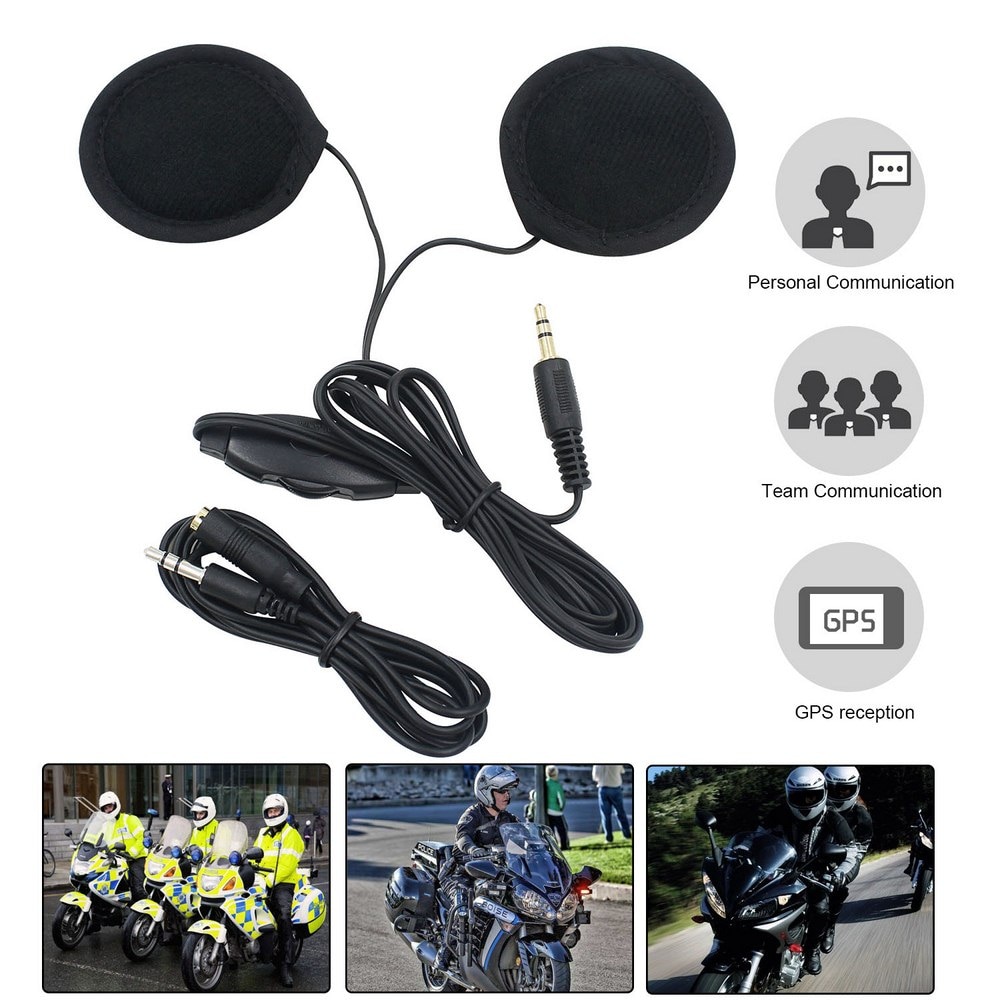 Motorrad Fahrrad Helm Kopfhörer Geräuschlos 3D Stereo Klang Kopfhörer Wasserdichte Licht Und Komfortable Anruf Kopfhörer