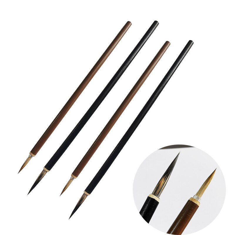 2 stücke Künstler Pinsel Professionelle Kalligraphie Holzgriff Pinsel Kunst Liefert Schreibwaren Pigment Lernen Diy Pinsel Liefert