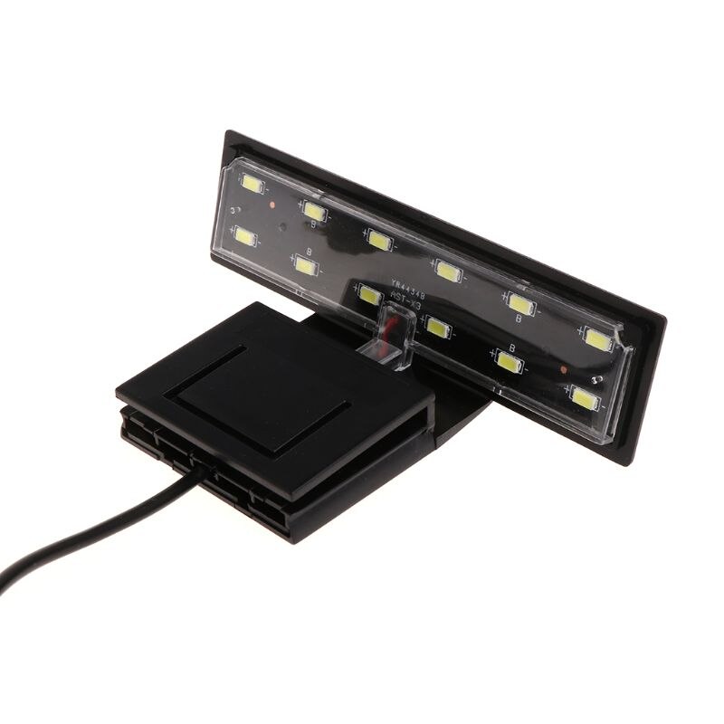 12 LED Aquarium Aquarium Klemme Clip Wasser Anlage Wachsen Weiß Farbe Beleuchtung EU