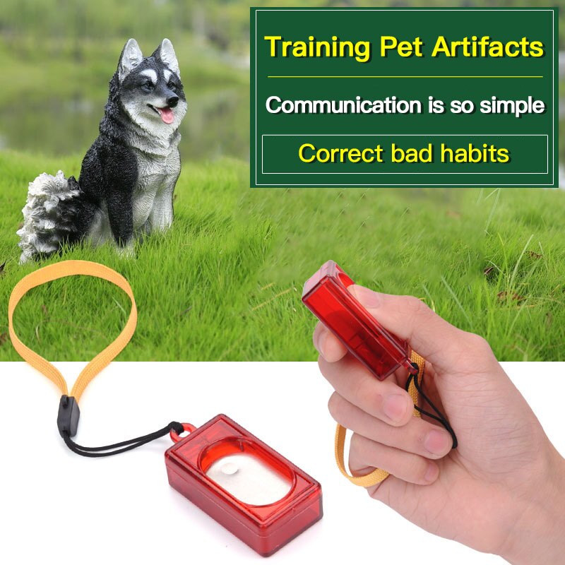 1pc Neue Hund Haustier Pfeife Clicker Haustier Hund Trainer Clickers Hilfe führen Mit Seil Hund Ausbildung Pfeife Hund Produkte Haustier Produkte