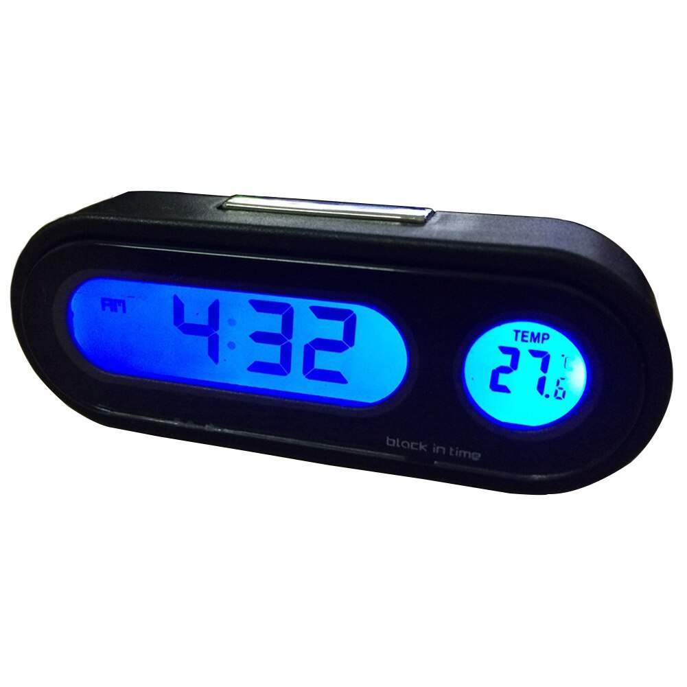 2 in 1 Auto LED Digital Uhr Automobil Uhr Automobil Auto Thermometer Hygrometer Dekoration Ornament Mini Uhr Auto Styling