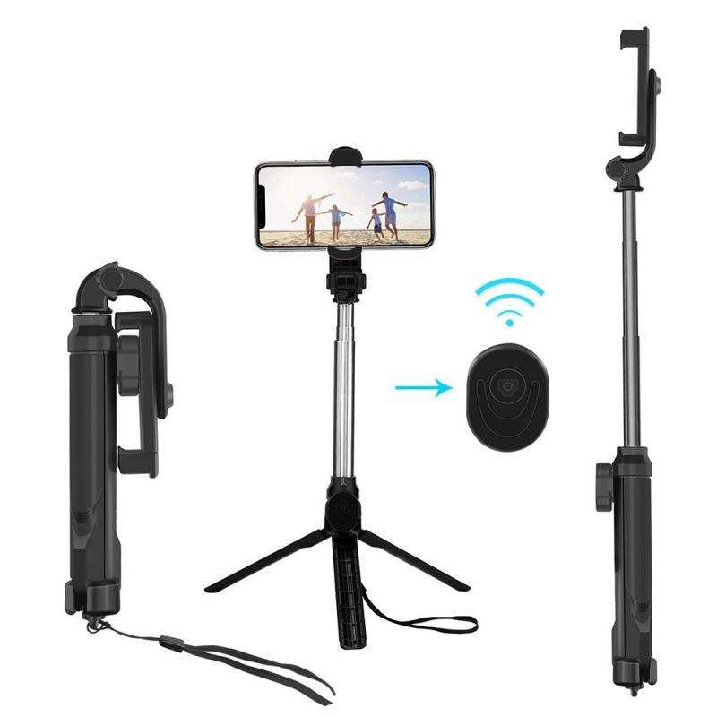 4 in 1 Bluetooth Handheld Monopod Selfie Stock Stativ Halfter Mit Universal- kabellos Fernbedienung Faltbare Stativ Für Telefon Kamera