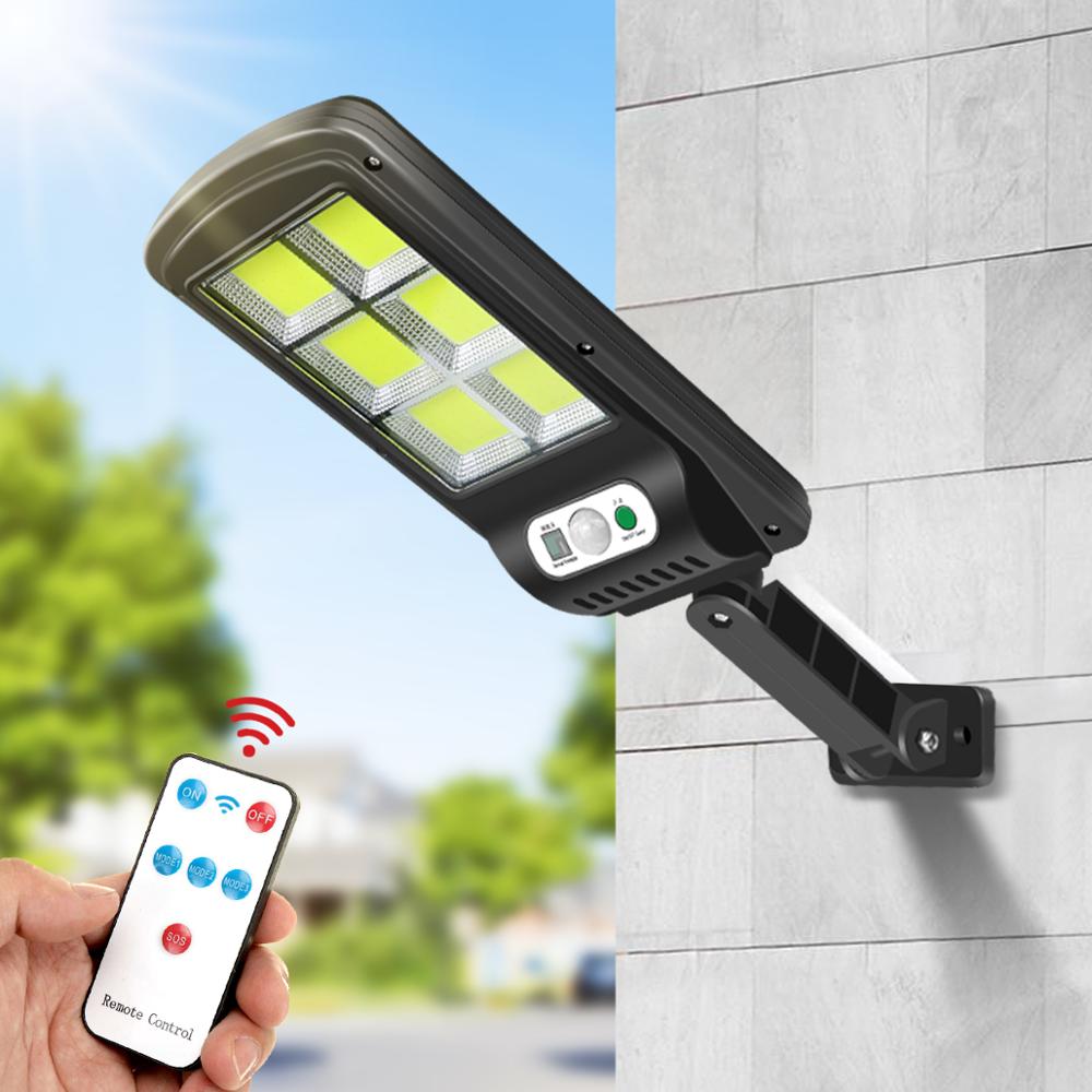 3 modi Solar- Tafel Kolben Solar- Batterie LED Licht draussen PIR Bewegung Sensor Straße Lampe Garten Zauberstab Lampe Variable Licht intensität