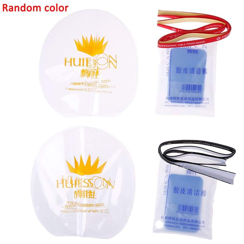 professionelle Tischtennis Schläger Pflege Zubehör Gummi Schutz Film + Reiniger Schwamm + Schläger Rand Schutz Band