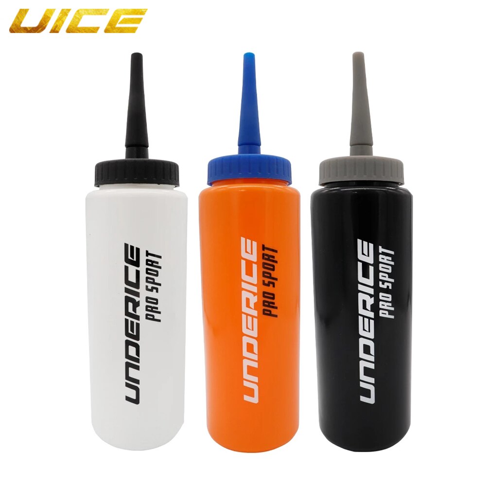 1000ML BPA FREI Eishockey Wasser Flasche Weiß Kunststoff Eis Eishockey FußBall Lacrosse Flaschen Klassische Erweiterte Spitze Sport Getriebe