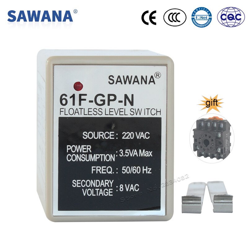 schweben Regler Schalter Relais 61F-GP-N Wasserstand Regler 11 Stifte sockel Basis 220V 110V 380V schweben Schalter Sensor Relais