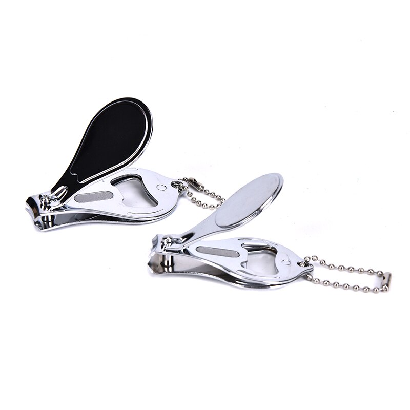 3in1 Multifunktions Nagel Haarschneidemaschine Stahl Nagel Haarschneidemaschine Neuheit Flasche Öffner Schlüsselring Filer Schlüssel Anhänger Tragbare Falten Nagel Haarschneidemaschine