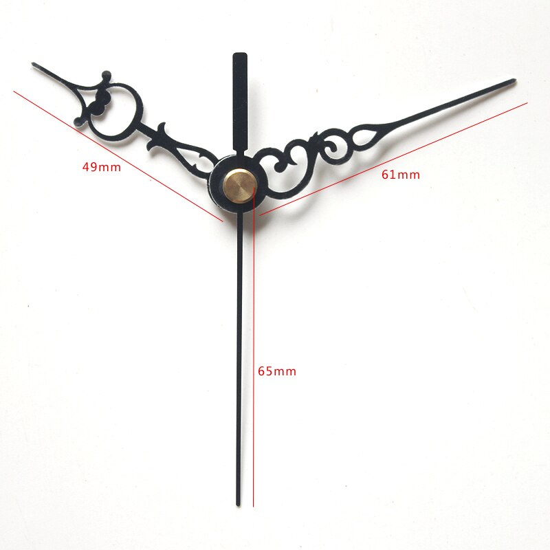 S Welle Kurze Uhr Hände 39 # schwarz (nur hände) metall Aluminium DIY Hände Quarz Uhr Zubehör DIY Uhr Bausätze