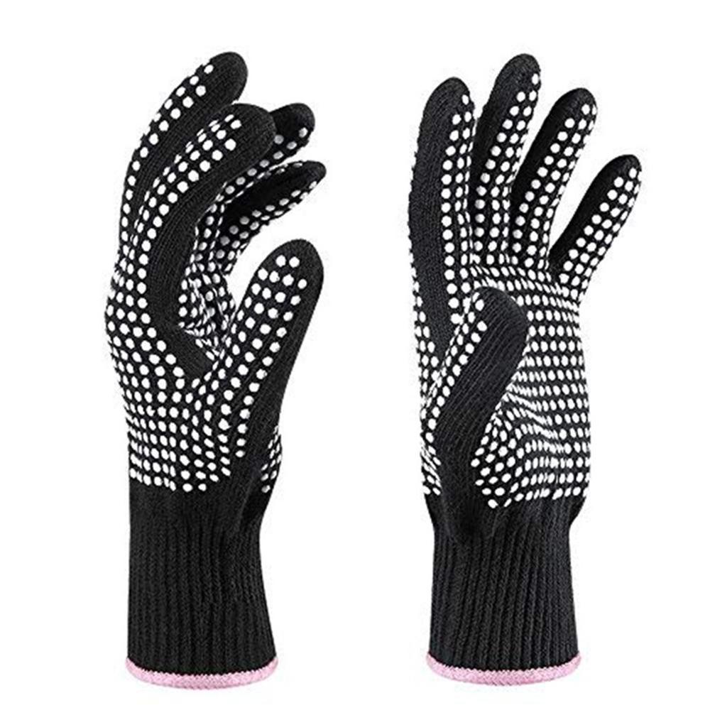 1Stck Haar Richt Zul Eisstockschießen Friseur Wärme Besteändig Finger Handschuh Haarpflege Styling Werkzeuge Thermische Styling Handschuhe
