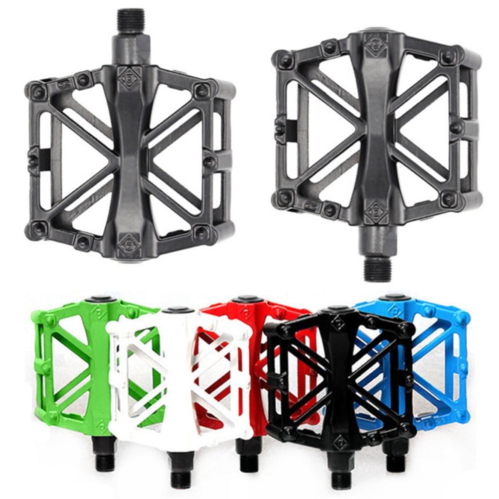 1 paar Aluminium Legierung Fahrrad Pedal Universal- 9/16'' MTB Berg Straße Fahrrad Pedal Anti-Schleudern Radfahren Fahrrad Flache Plattform pedale