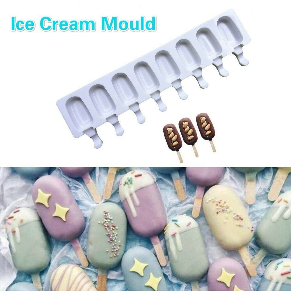 Silikon Eis bilden DIY Hausgemachte Popsicle Fass Formen Lebensmittel Klasse Eismaschine 8 Zellen Große Größe Eis Würfel fach Hersteller Schimmel