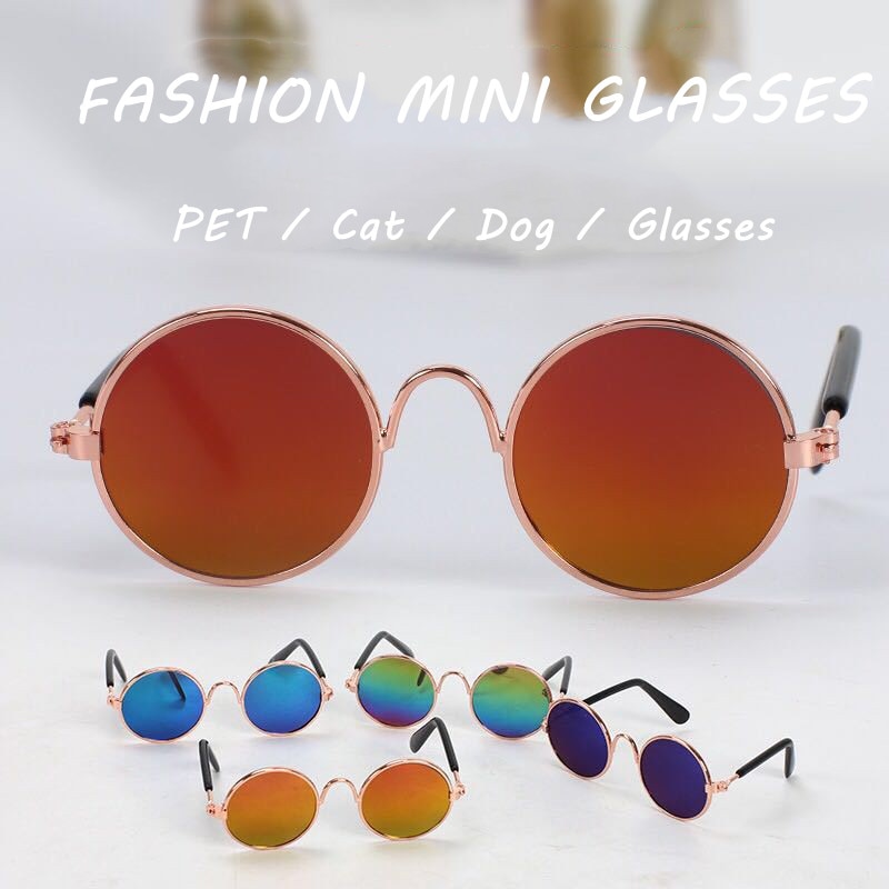 Haustier Zubehör für Katzen Jahrgang Katze Auge Sonnenbrille Persönlichkeit Haustier Dekoration Katze Gläser Foto Requisiten Gläser für Hund