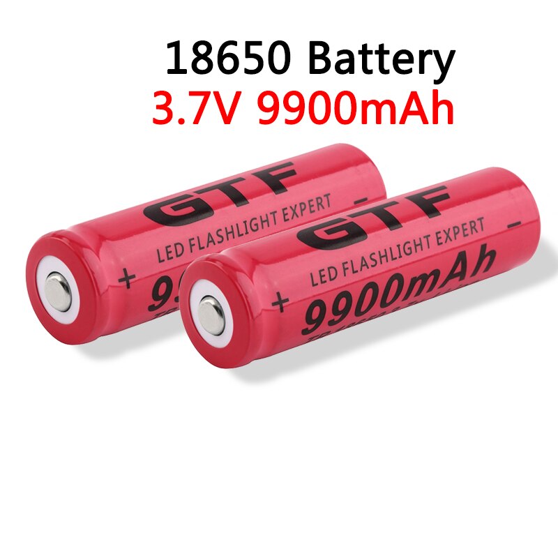 3,7 V 18650 Batterie 9900mAh Lithium-batterie Lithium-batterie für taschenlampe Akkumulator Zelle