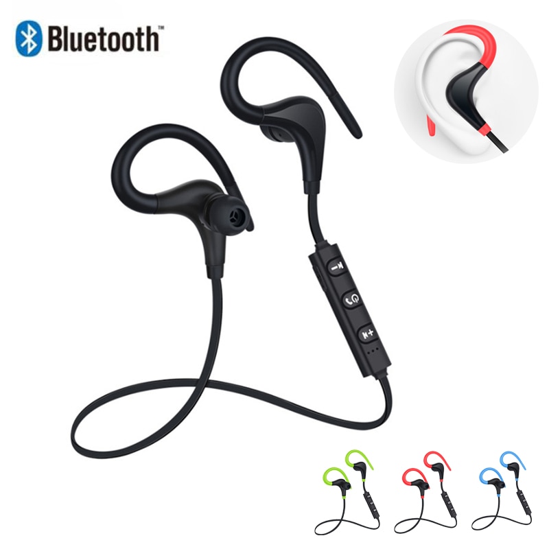 Bluetooth kabellos kopfhörer Stereo ohr-haken Sport Lärm reduktion kopfhörer mit mikrofon Headset für xiaomi iPhone Huawei