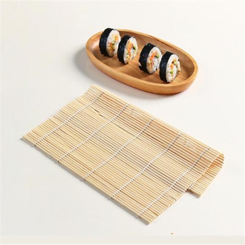 1PC Sushi Hersteller Bausätze Reis rollen-bilden Sushi einstellen Bambus rollen Matten Reis Paddel Werkzeuge Bambus Sushi matt Küche DIY Zubehör