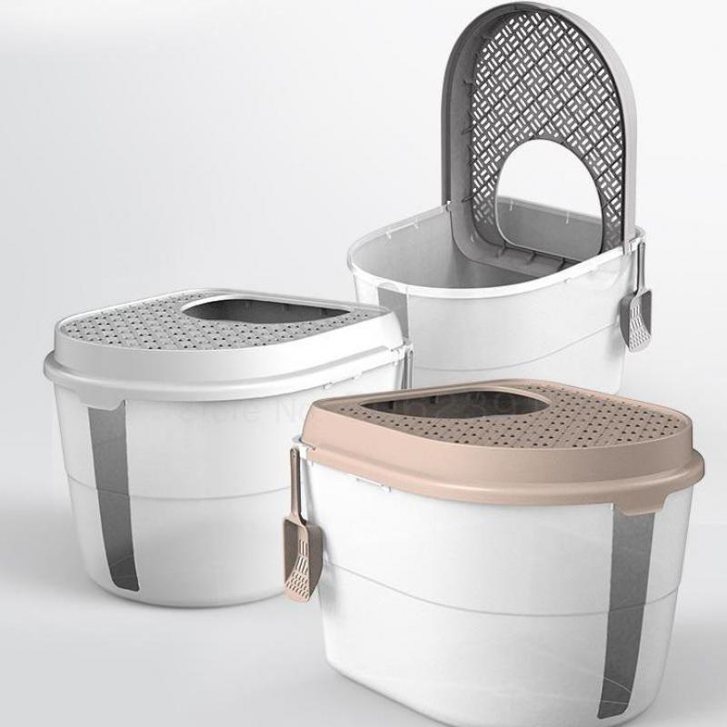 Geschlossenen Desodorierende Super-große Katze Wc Mit Mekka Jack-in Katze Sandkasten