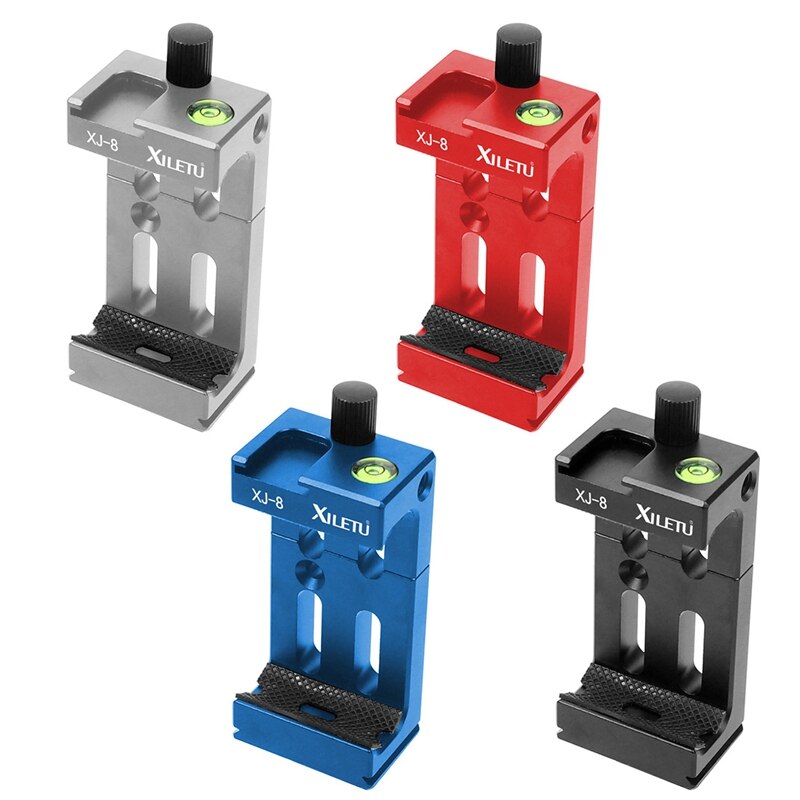 XILETU XJ-8 Stativ Kopf Halterung praktisch Halfter Clip Für Telefon Taschenlampe Mikro-telefon mit Wasserwaage und Kalt schuh Montieren