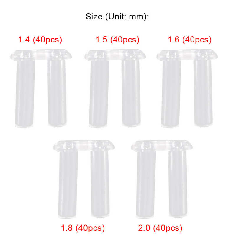 200 stücke Kunststoff Stecker Randlose Brillen Schnalle Rahmen Gläser Ausrügestochen Zubehör Randlose Brillen Schnalle Brillen Reparatur