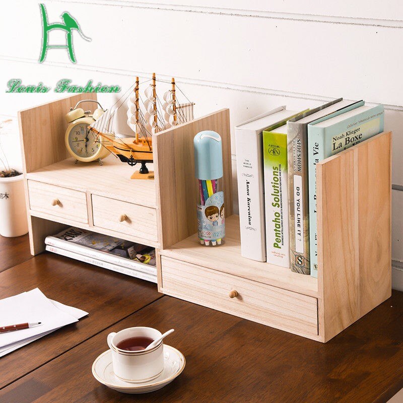 Ludwig kreative freundlicher holz schreibtisch Schreibtisch-bücherregal einfache kleine bücherregal kombiniert Gestell