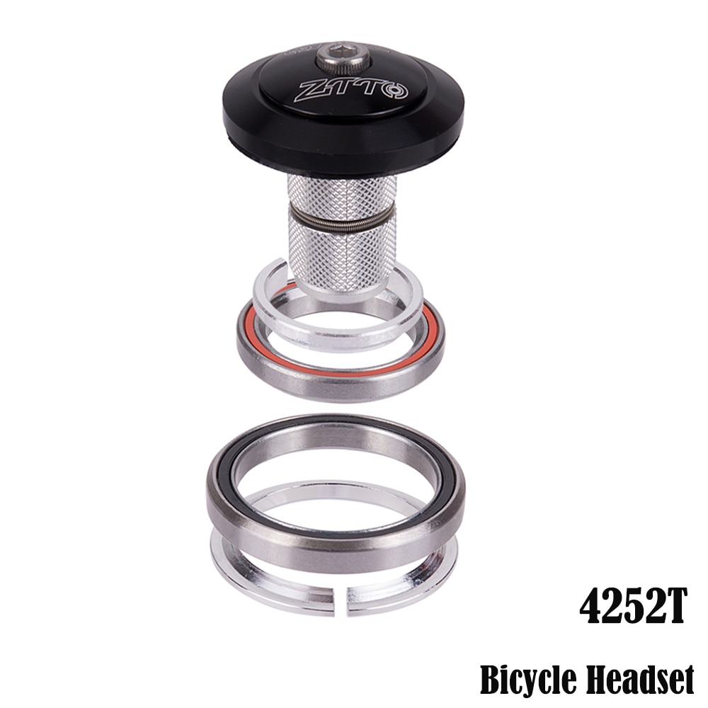ZTTO 4252T MTB Fahrrad Fahrrad Headset Lagerbier 42mm 52mm CNC 1 1/8 '-1 1/2' kegel Rohr gabel Integrierte Fahrrad Teile