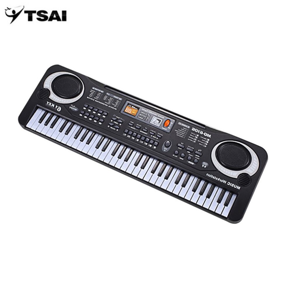 TSAI 61 Schlüssel Elektronisches Klavier Musik Tastatur Mit Mikrofon Musik Instrument freundlicher Früer Pädagogische Werkzeug Für Kind