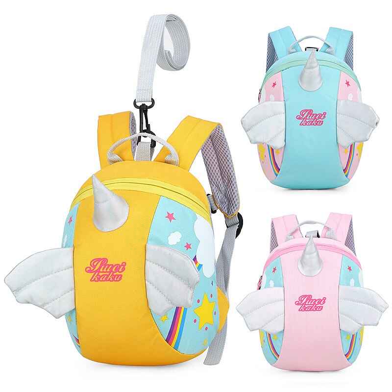 Neue freundlicher Einhorn Rucksäcke 3D Mädchen Jungen Schule Taschen Kleinkind freundlicher SchöNe Schul Kindergarten Karikatur Tasche Mochila
