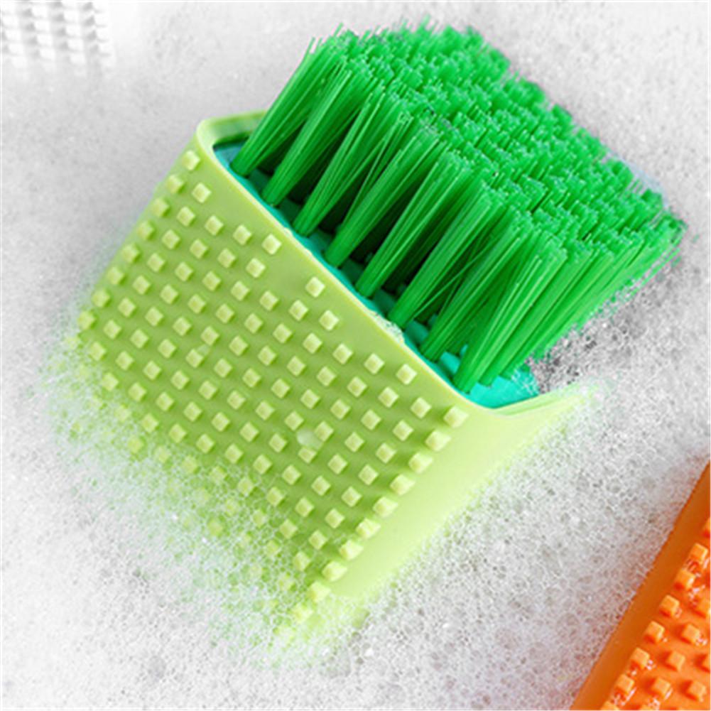 Silikon wäsche pinsel weiche haar reinigung bürsten schuhe pinsel bord pinsel unterwäsche reinigung kleidung unterwäsche pinsel Dual-benutzen-b