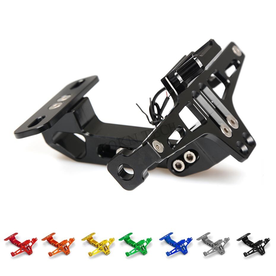 Motorrad Aluminium Kennzeichen Halterung Halfter Für HONDA cbr 600f schatten 750 pcx Für SUZUKI gsf 1250f gsr 250f gn 125