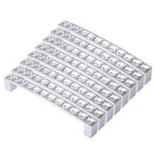 Neue Pack Von 8 Europa Stil Platz Klar Kristall Strass Möbel Tür Schrank Schrank schrank Schublade Ziehen Griff Knöpfe 128