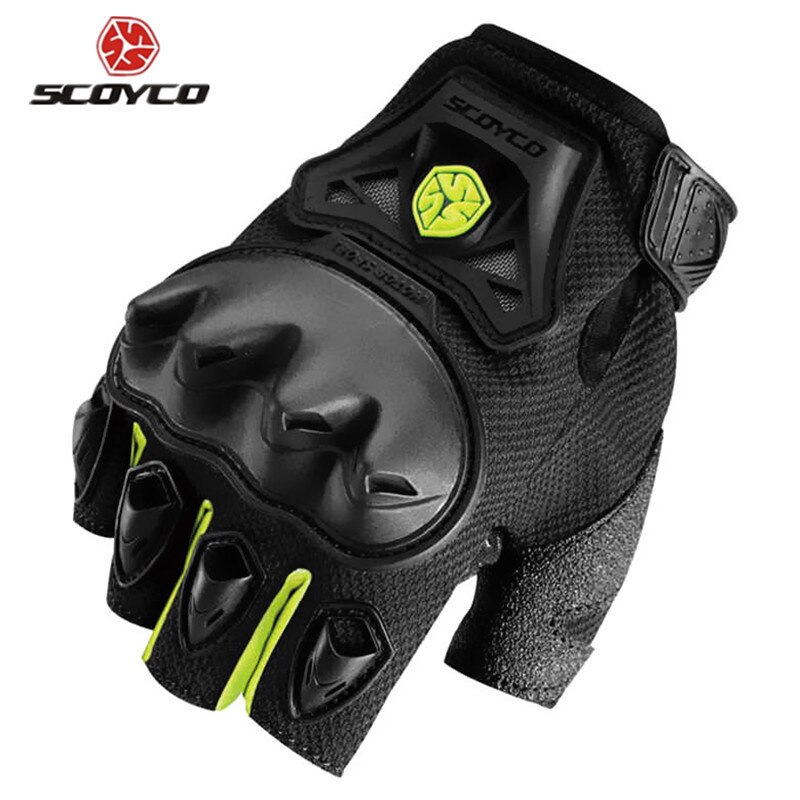 Moto rcycle handschuhe draussen Sport Sicherheit Nicht-Unterhose moto Fahrrad handschuhe halb Finger Handschuh