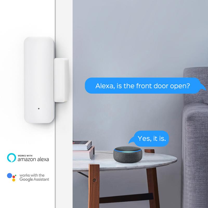 Tuya Clever WiFi Tür Sensor Tür Offen/Geschlossen Detektoren Kompatibel Mit Alexa Google Heimat Alarm System Tuya Smartlife APP