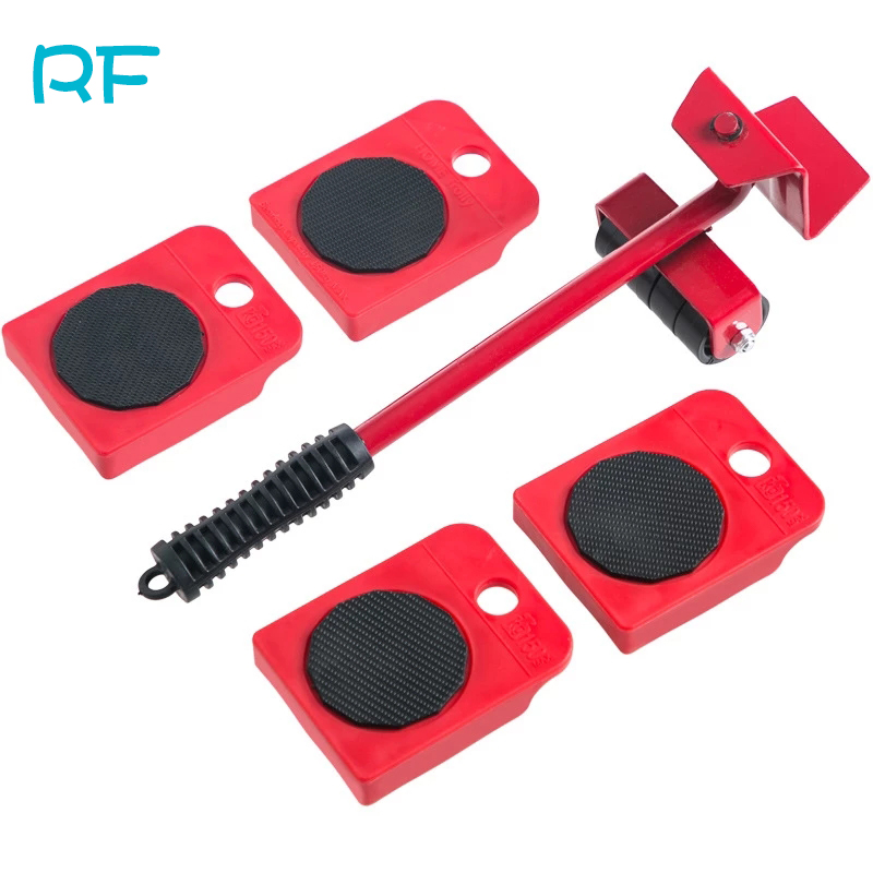 5 Teile/satz Professionelle Möbel Transport Heber Werkzeug einstellen Möbel Beweger Rad Bar Rolle Gerät Schwere Stoffe Bewegen Hand Werkzeuge