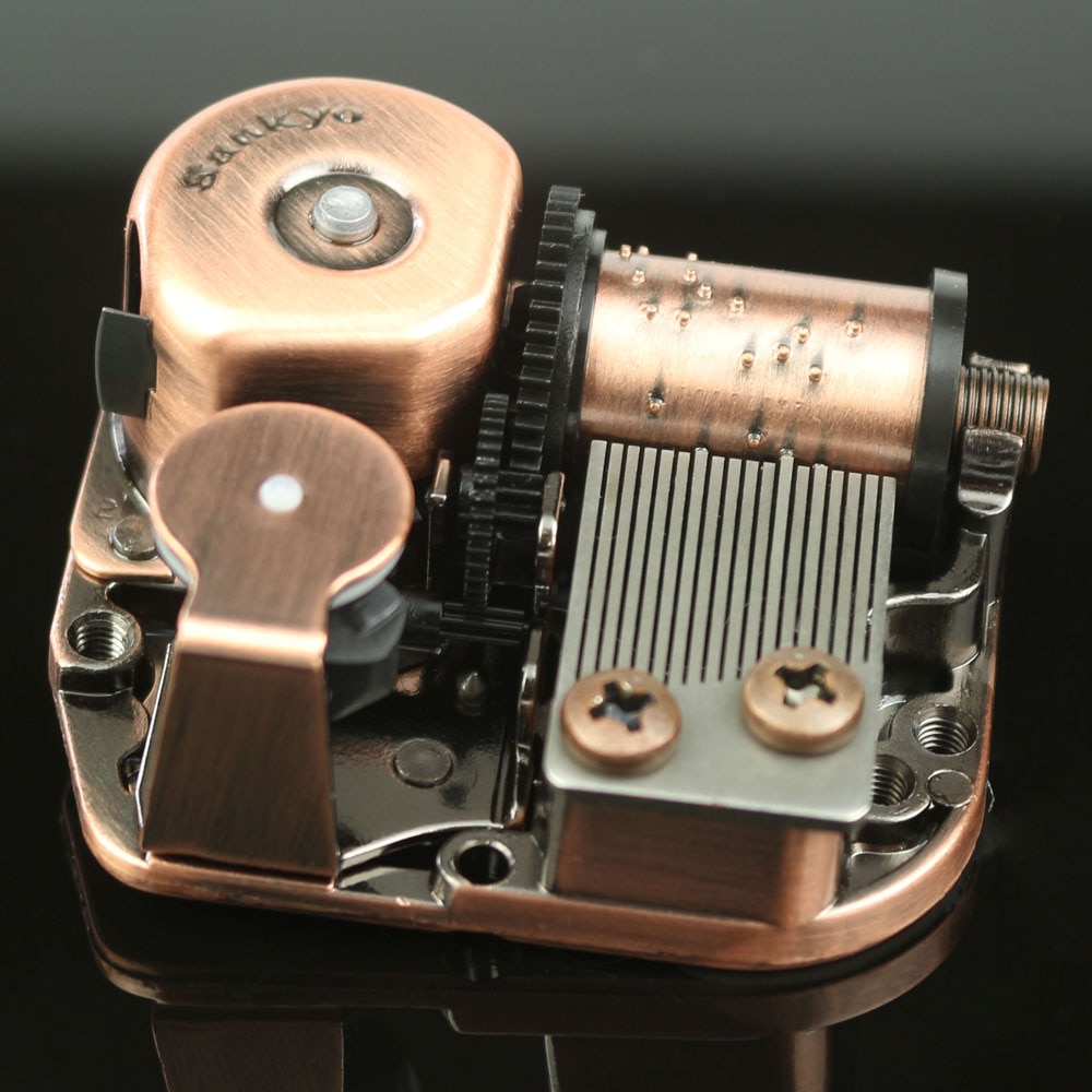 Handhabung Sankyo verrotten Bronze- Uhrwerk Sport Zubehör DIY Musik Kasten Musik Sport einstellen 18 Klang SchöNe Melodie