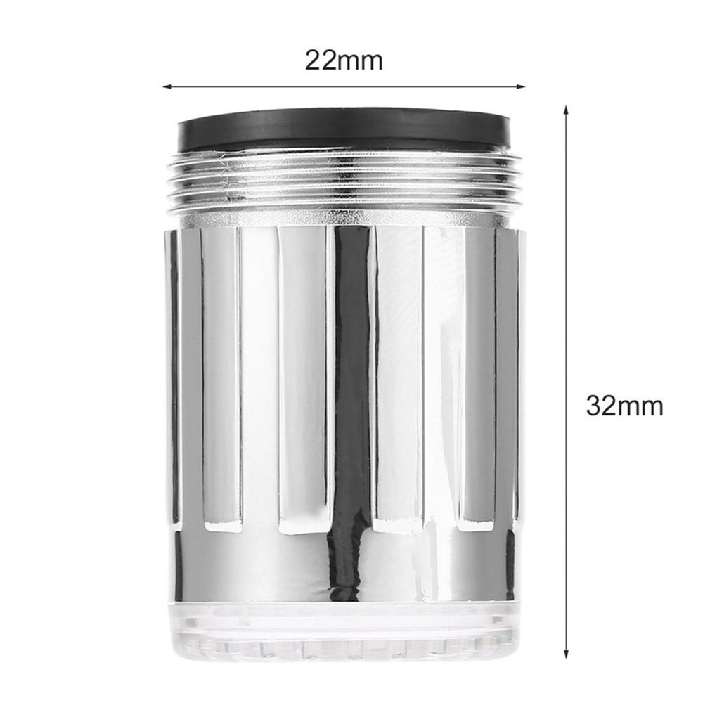 3 farbe/Einzelne Farbe LED Licht Wasserhahn Dusche Wasserhahn Temperatur Sensor Keine Batterie Wasser Wasserhahn glühen Dusche Verknüpfungen schraube