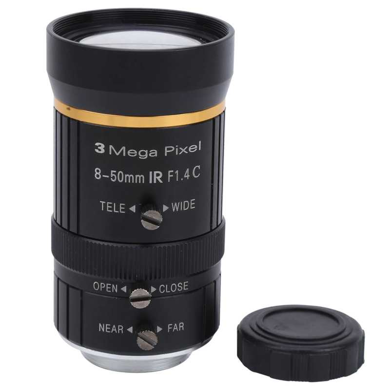 KP-850 3MP Mikroskop Objektiv Aluminium Legierung 8-50MM 1/2 C-montieren Industrie Mikroskop Objektiv Zubehör Mit Variable mit schwerpunkt