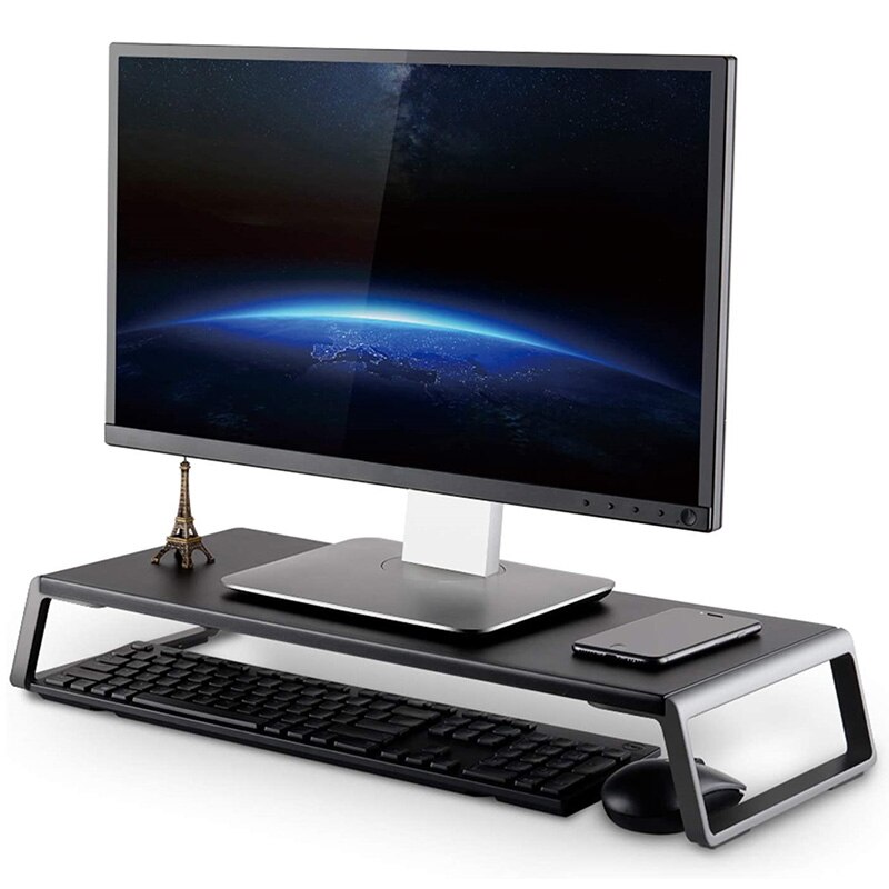 Allgemeine Metall Füße Monitor Stand Steigleitung Notizbuch Laptop Unterstützung Monitor Halfter für Computer Laptop iMac TV LCD Anzeige Drucker