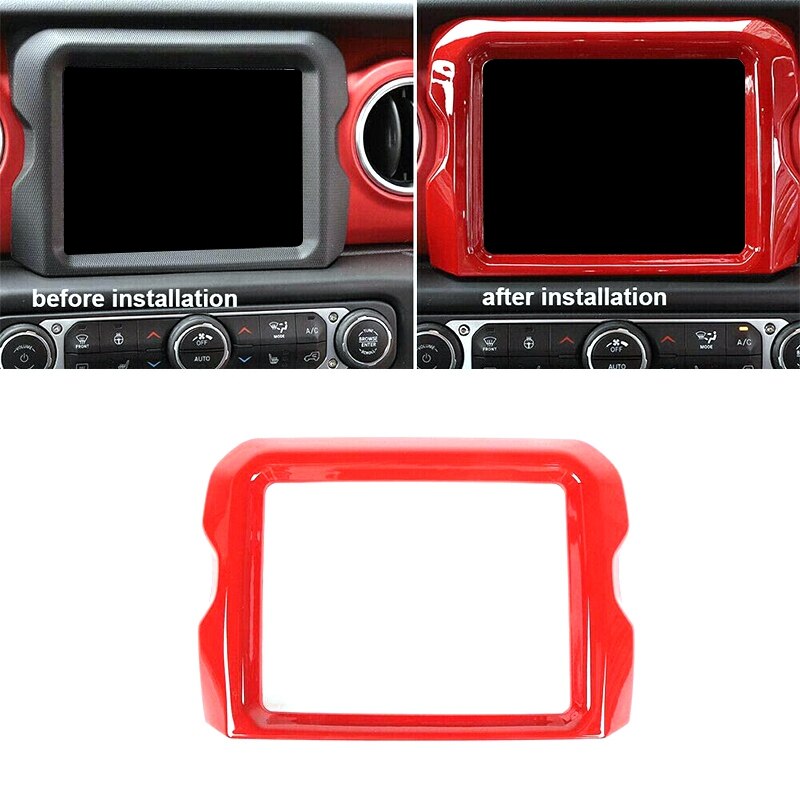 GPS Navigation Tafel Rahmen trimmen Startseite Dekoration Wagen Zubehör ABS Pro Jeep Wrangler JL