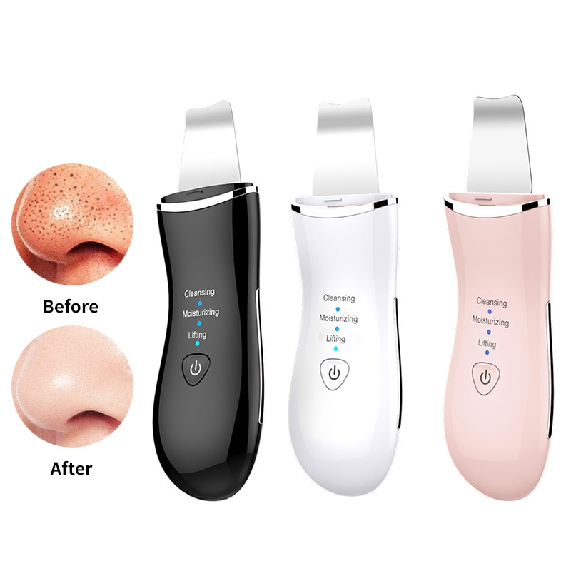 neue Ultraschall Haut Wäscher Tiefe Gesicht Reinigung Maschine Peeling Schaufel Gesichts Poren Reiniger Gesicht Haut Wäscher Aufzug Maschine