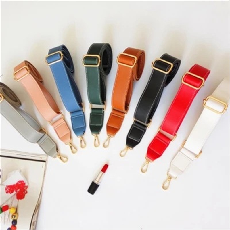 Frauen PU Crossbody Schulter Tasche Griff Gurt Damen DIY Einfarbig Geldbörse Tasche Gürtel Metall Geschmack Band Zubehör tasche Gurt