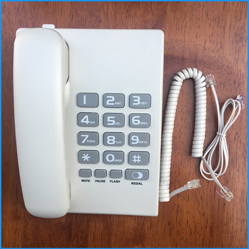 Schreibtisch kabelgebunden Telefon, Einstellbare Lautstärke, Pause, stumm Funktion, Große Geschmack, verdrahtet Festnetz Telefon für Heimat/Hotel/Büro,