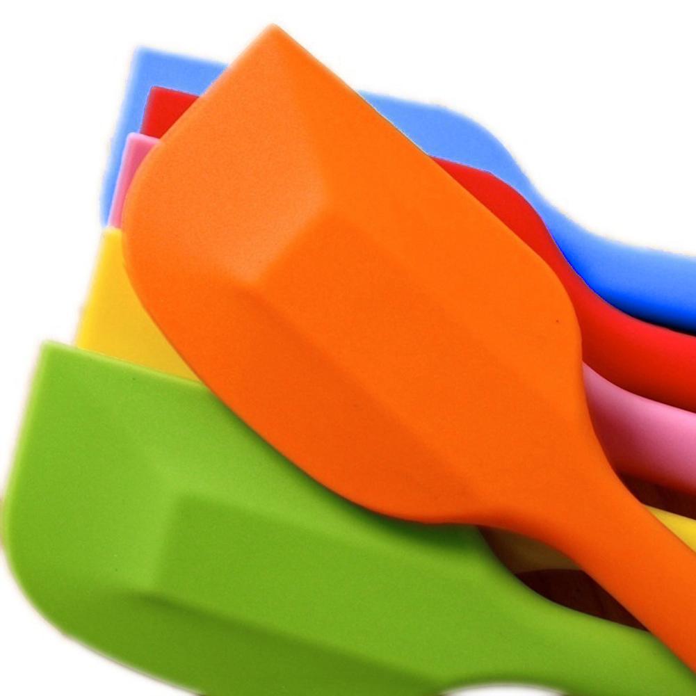 21cm Silikon Spachtel Mehrfarbig Langlebig nicht Stock Kuchen Creme Rührgerät Schaber flexibel Backformen Backen Zubehör Werkzeug Beliebte