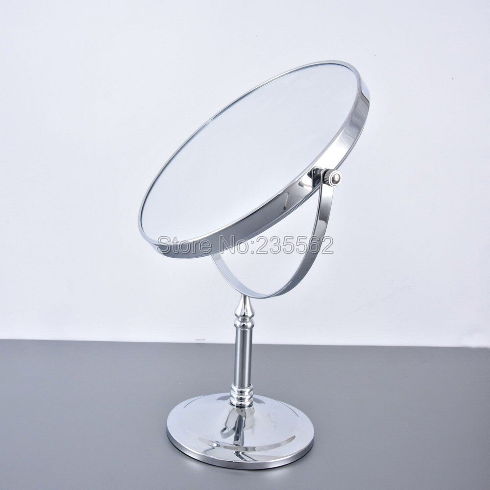 machen-hoch Spiegel 8 zoll Durcheinander 3X/1X Vergrößerungs Spiegel Chrom Doppel Seite Kosmetik Spiegel Schreibtisch Tisch Mirro Lba639