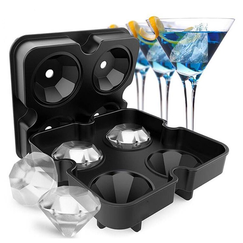 Diamant Eiswürfel wiederverwendbar Eiswürfel Hersteller Silikon Eis Formen bilden Schokolade bilden Whiskey Party Bar Werkzeuge bilden für eis